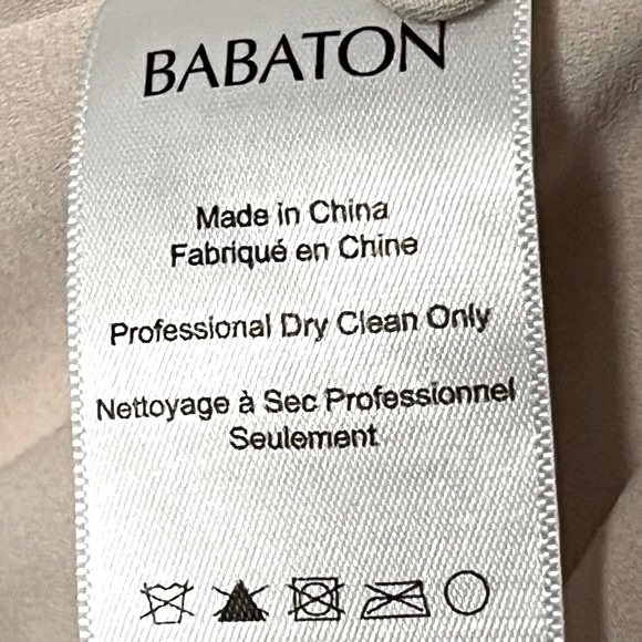 Aritzia Babaton Keagan Crepe Romper w/ Tie Waist - Cream Size S - Picture 4 of 7